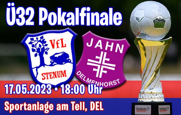Am Mittwoch, den 17.05.2023 bestreitet der VfL Stenum das Finale des Krombacher Ü32 Kreispokals.